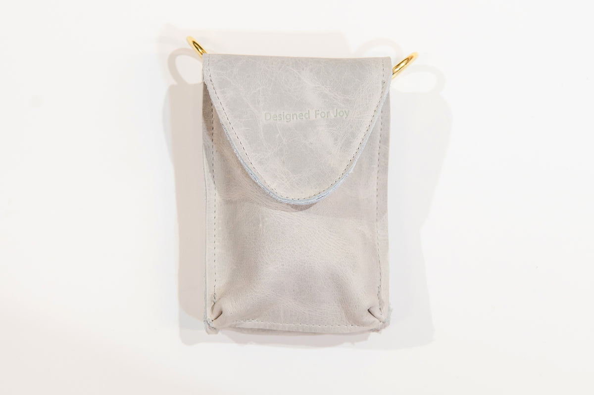Amanda Phone Bag with Chunky Acrylic Chain Tan / Black Chunky Acrylic Chain