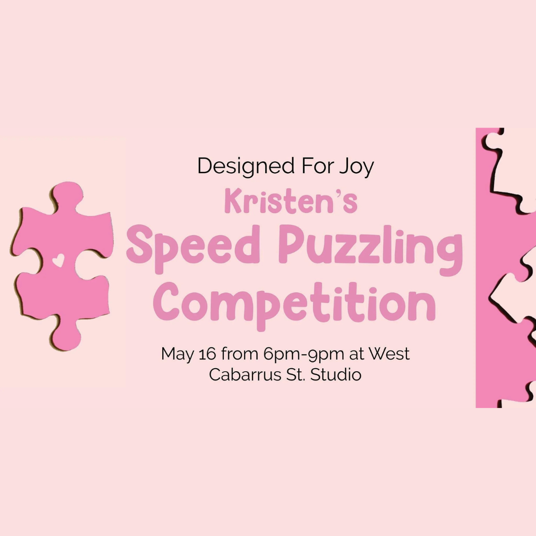 Raleigh Speed Puzzle Competition, Fundraiser for Designed For Joy