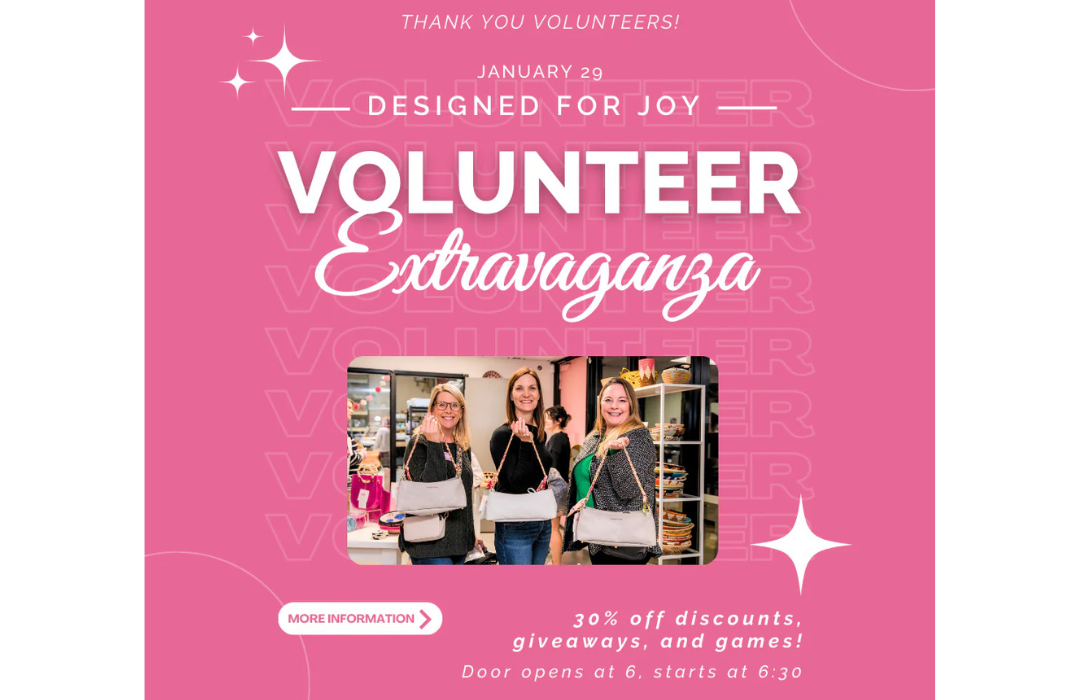 Volunteer Extravaganza, Wednesday, January 29th