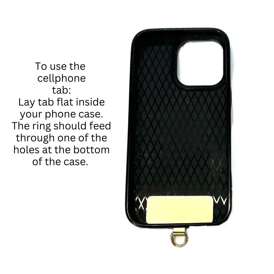 Strap Attachment Tab for Cellphone