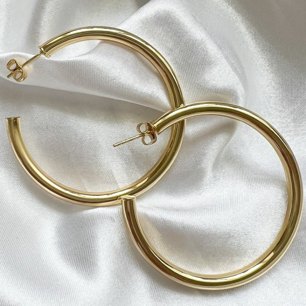 Hoop Earrings 2 Inch - Gold