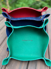 Leather Valet Tray in Rich Colors
