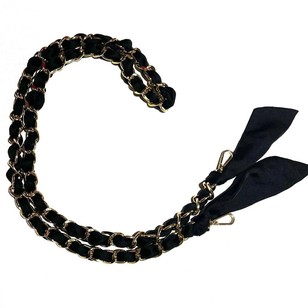 Scarf Chain Crossbody Handbag Strap - Extra Long 48"