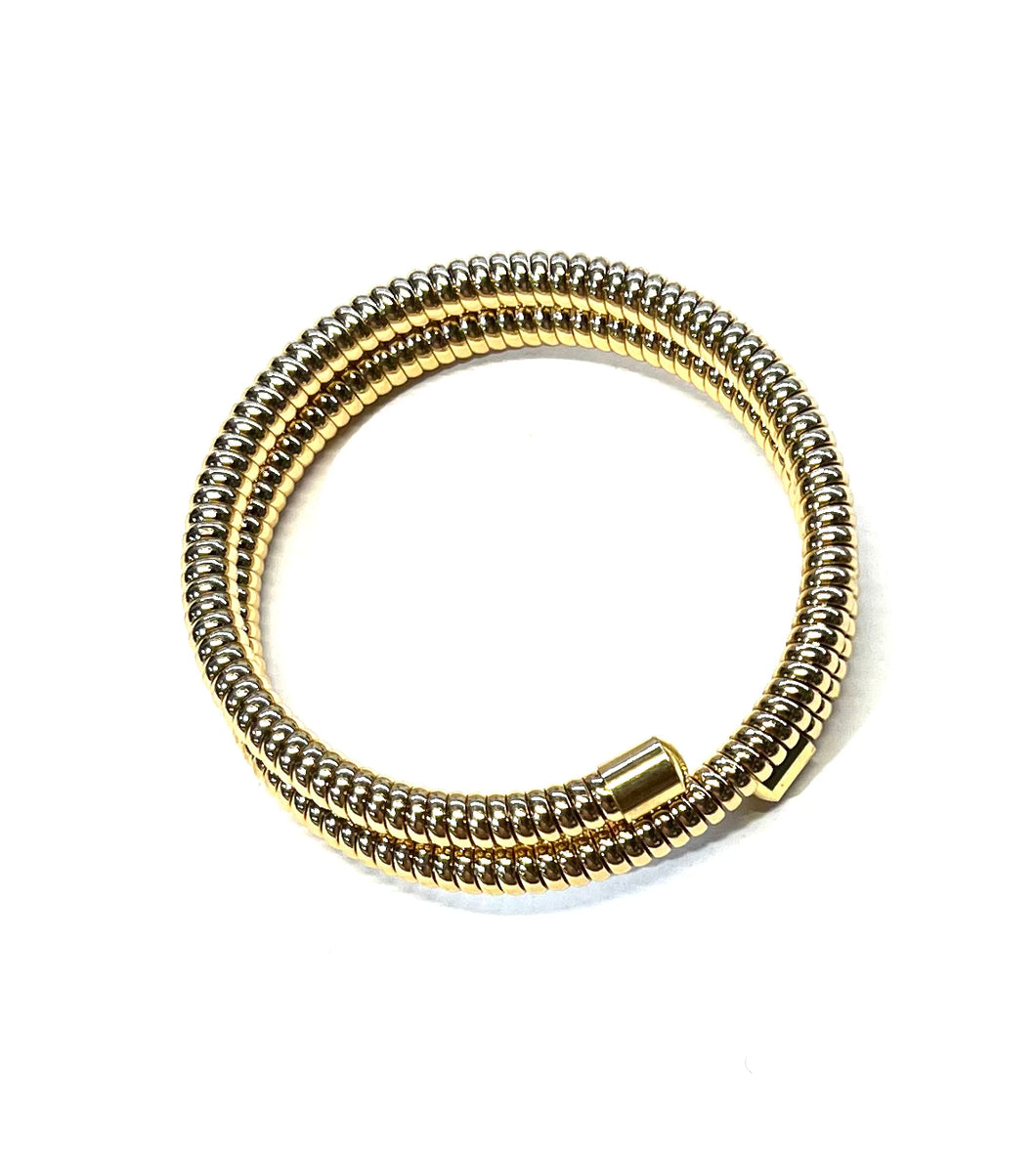 Coil Bangle Bracelet