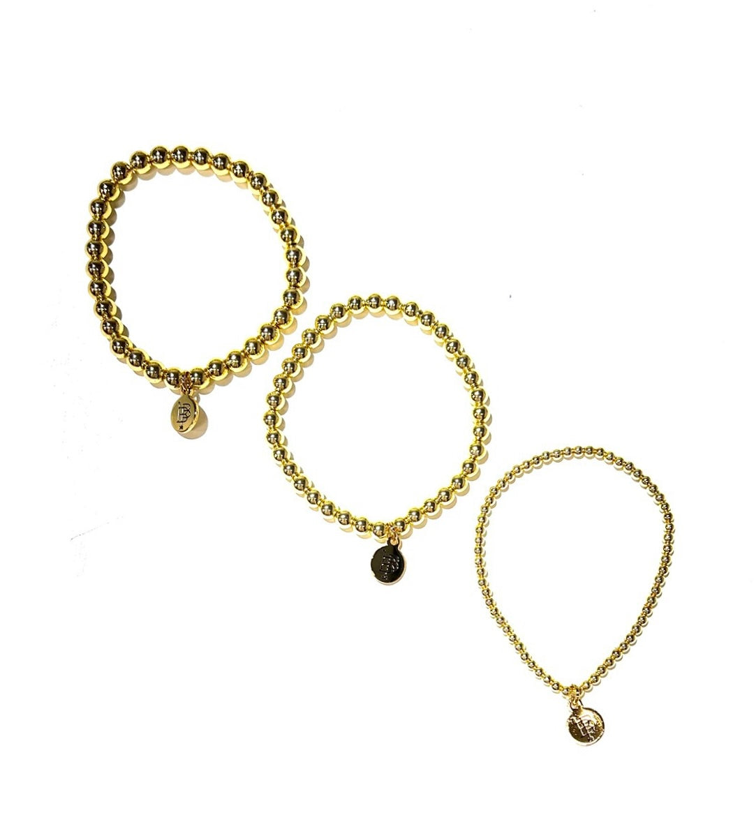 Beaded Stacker Bracelet - Gold