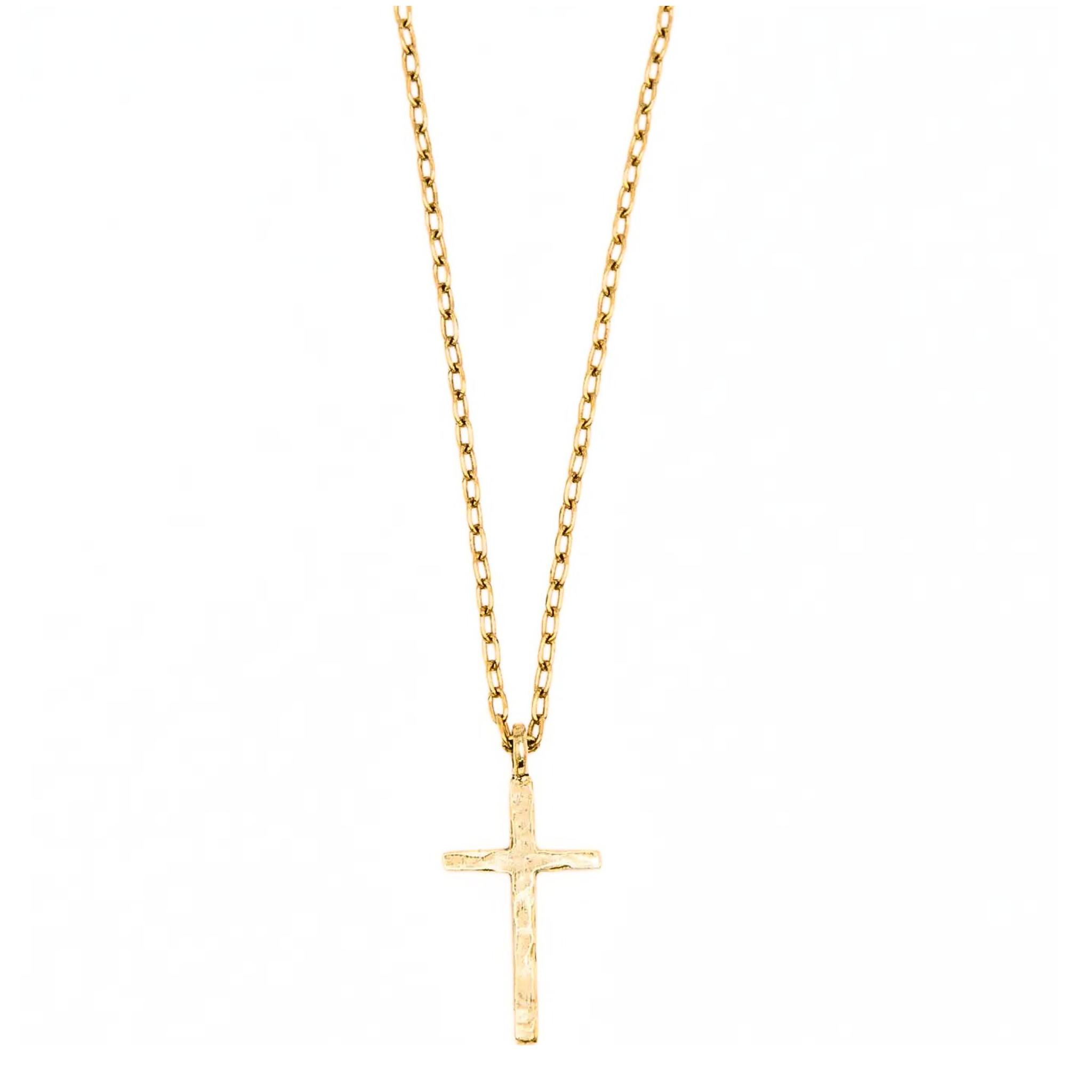 Gold Cross Necklace - Large