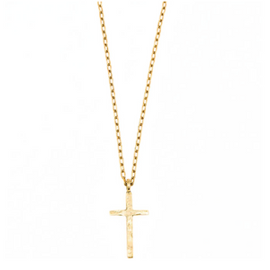 Gold Cross Necklace - Large