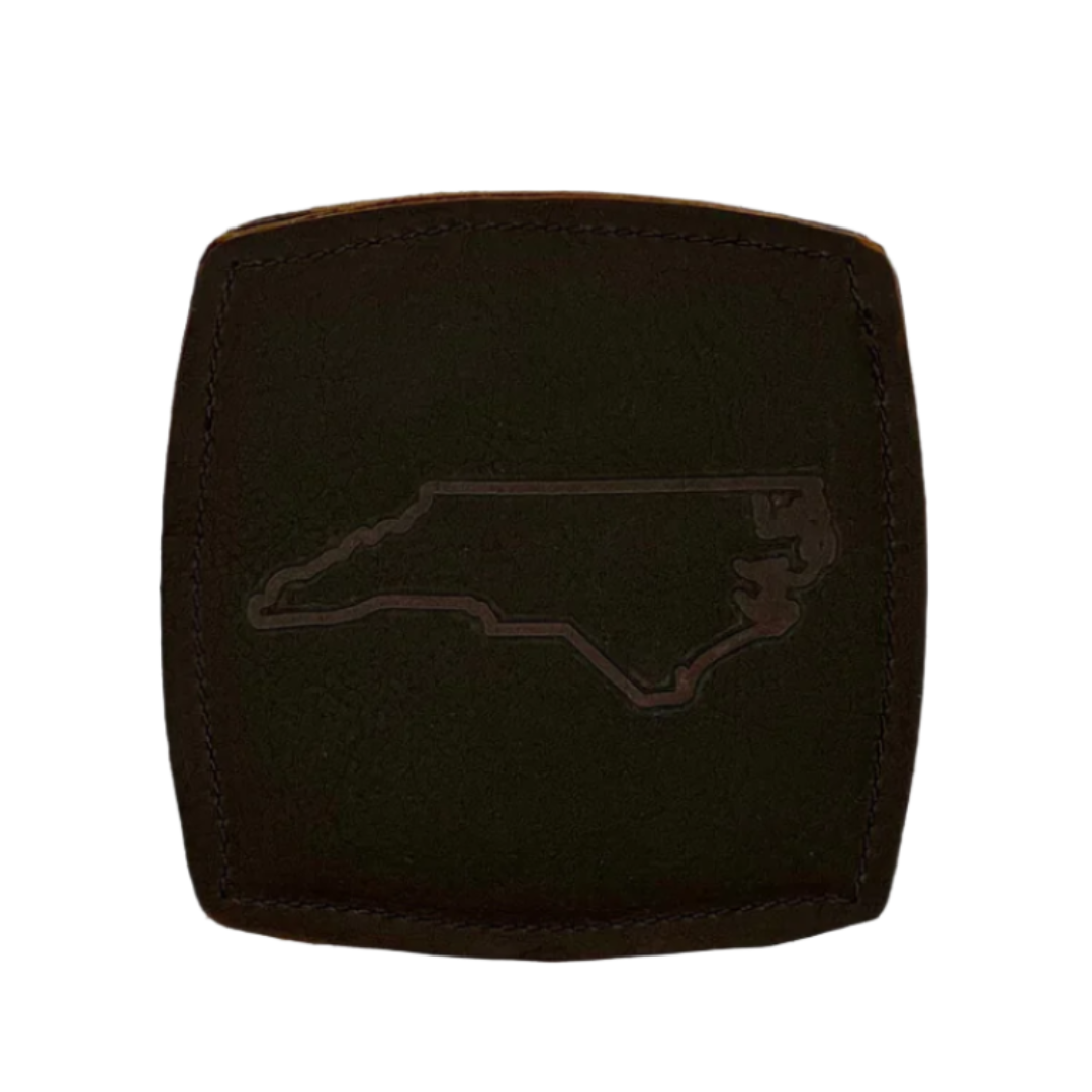 Leather Coasters with NC Stamp