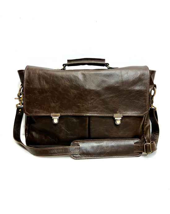 Parker Leather Messenger Bag