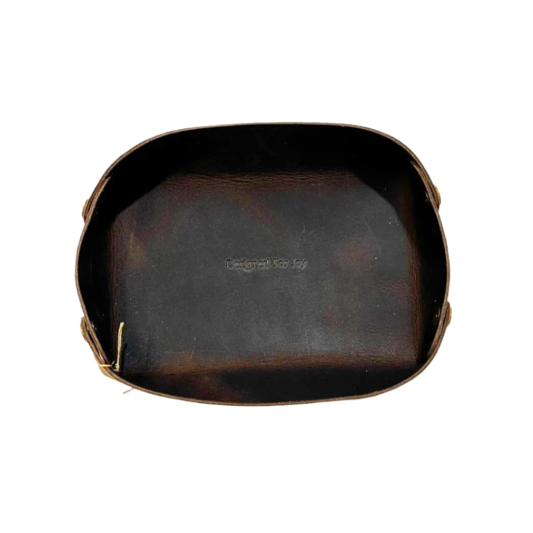 Valet Tray in Brown Leather