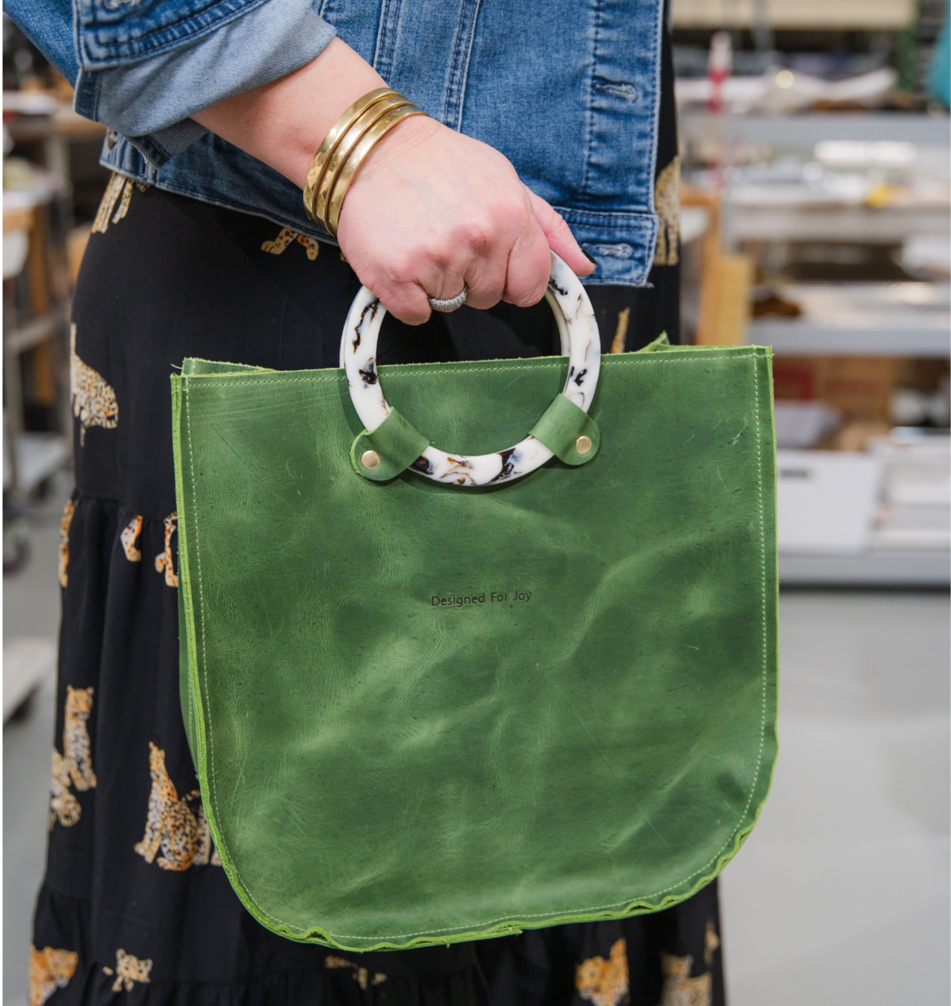 Louise Top Handle Tote Bag