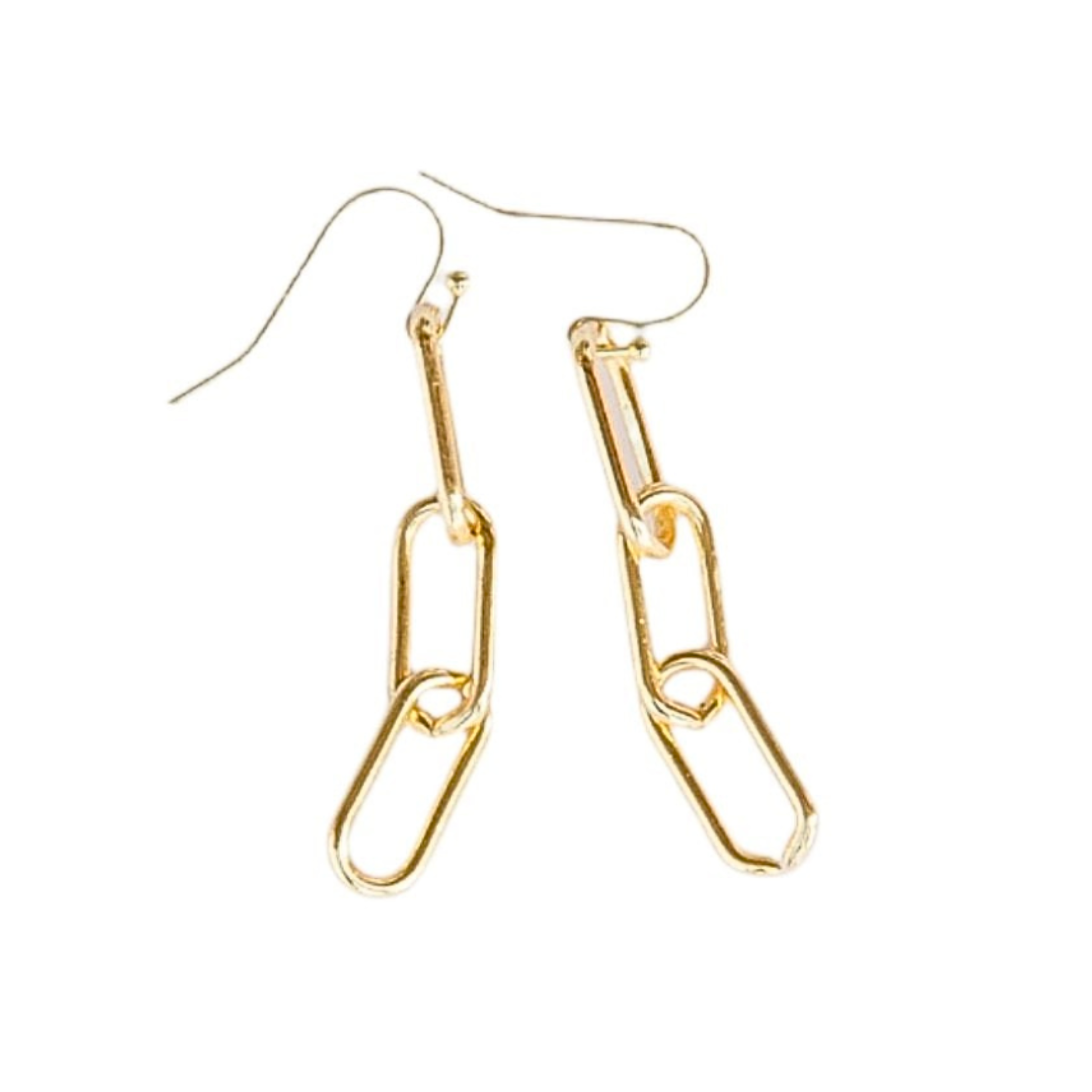 Triple Paperclip Earrings