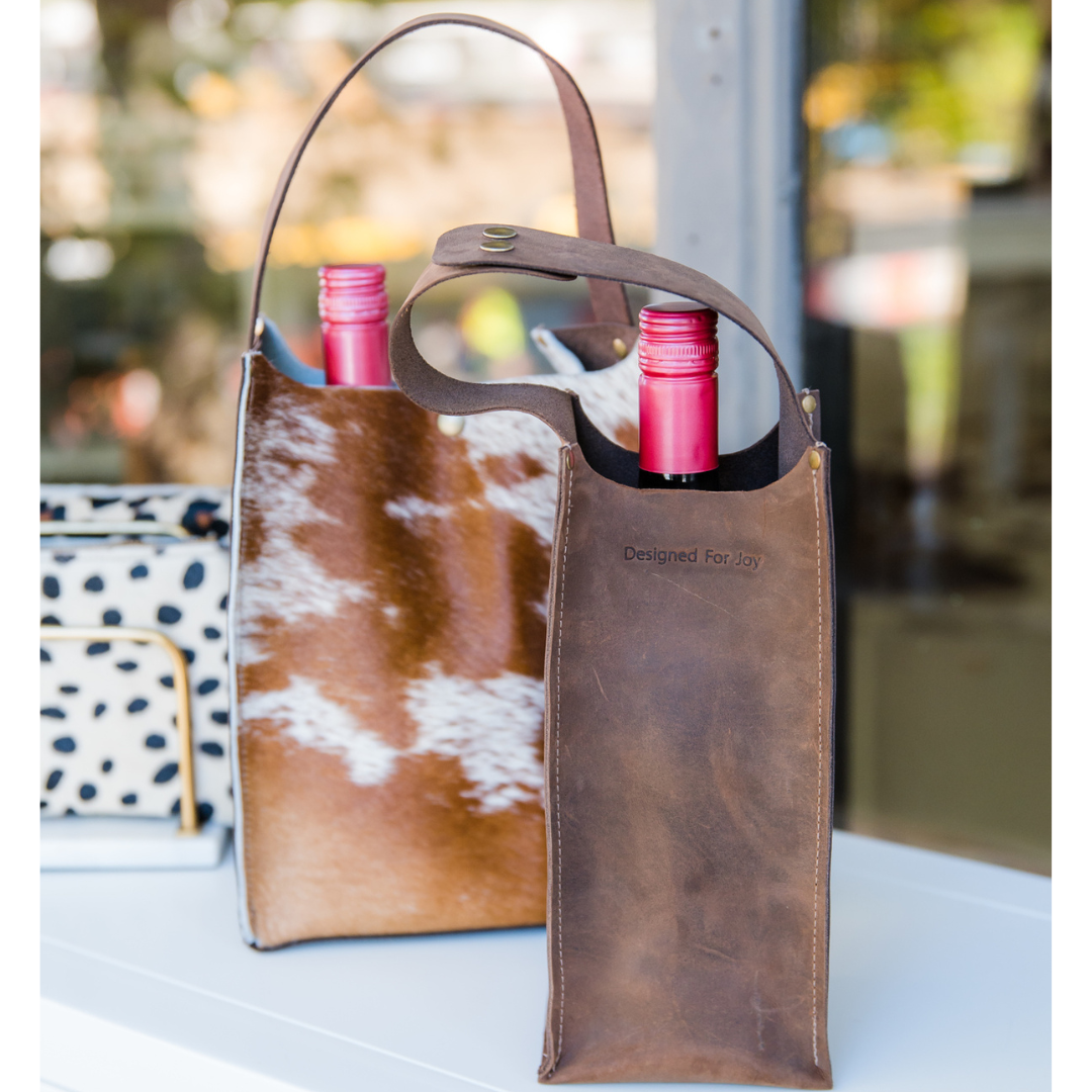 Leather Wine Bag