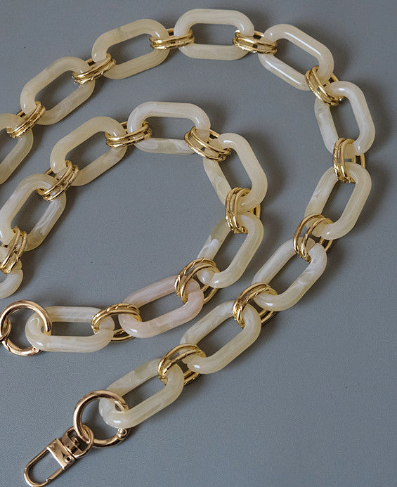 3 Pieces Different Sizes Acrylic Chunky Chain Straps Gold Bag Strap Extender
