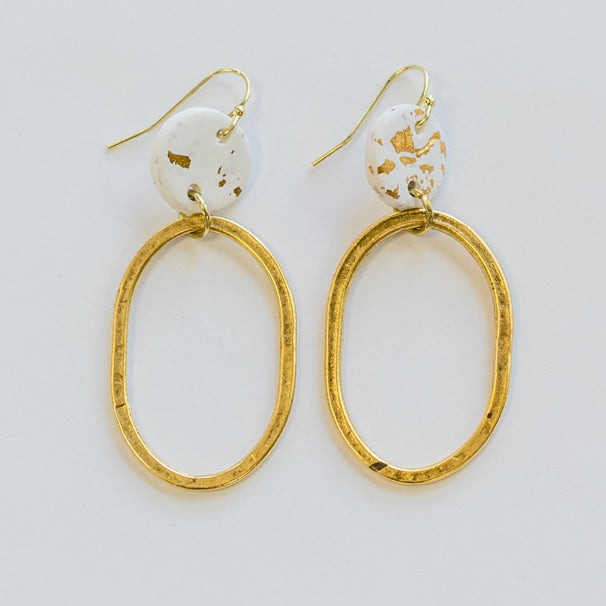 Hoop deals clay earrings