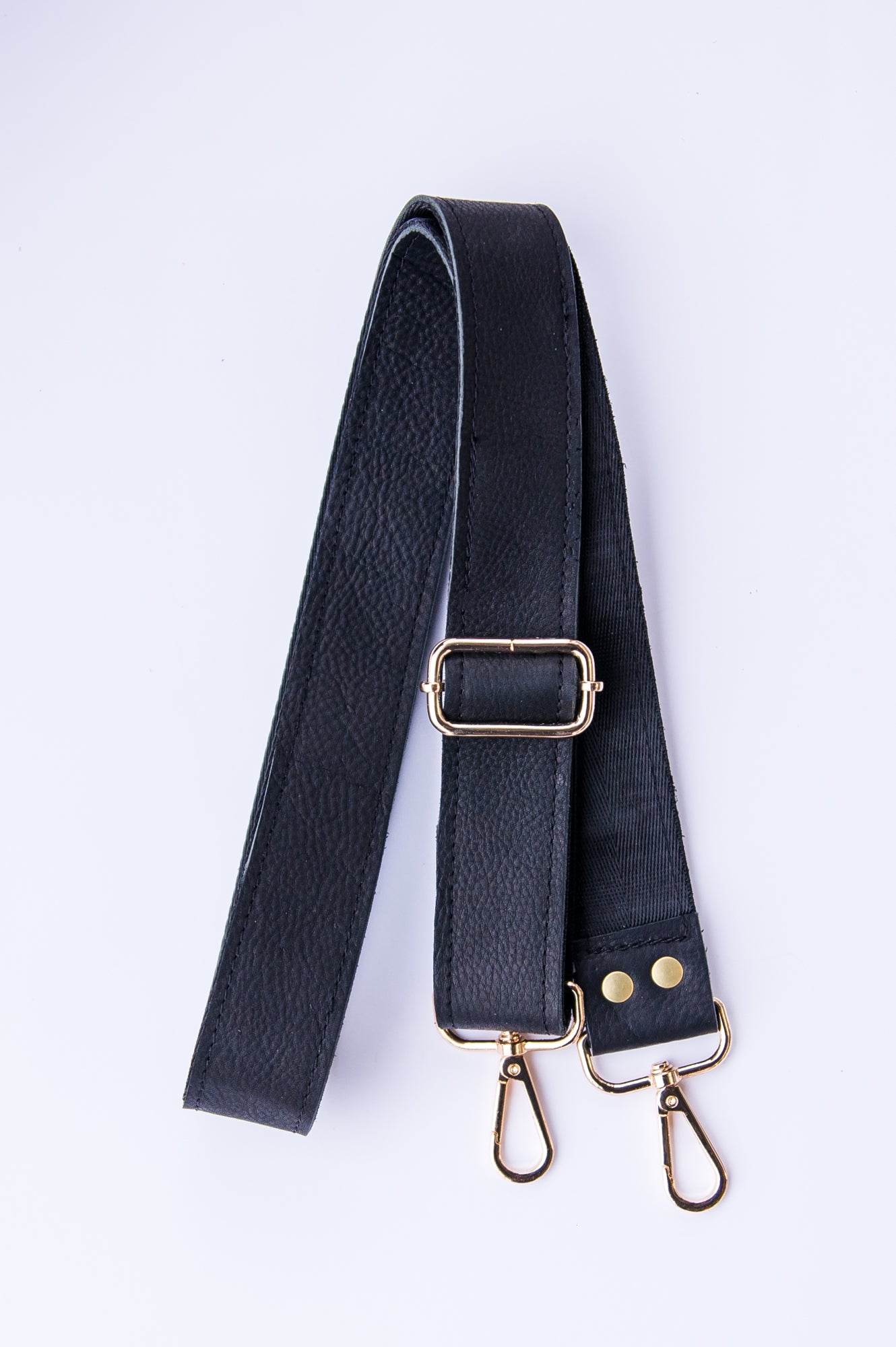 Adjustable leather shoulder strap